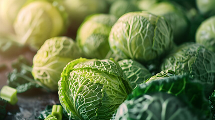 Fototapeta premium close up of cabbage