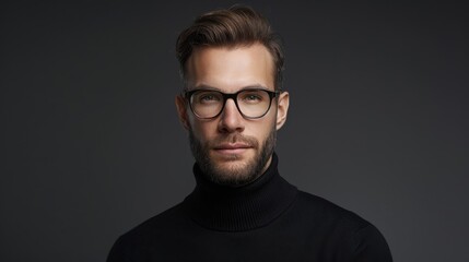 Obraz premium The man in glasses