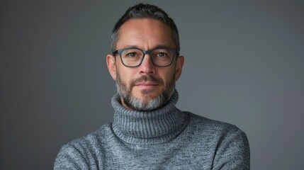 Fototapeta premium The man in glasses
