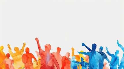 A lively watercolor rendering of health promotion