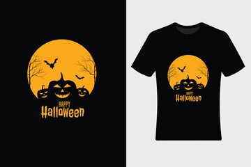 High-quality Halloween Witch or pumpkin t shirt design 