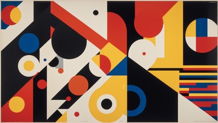 Abstract wallpaper background poster red yellow design