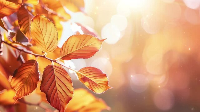 Leaf background. An autumn concept with a nature theme. Birch branches with bright yellow autumn leaves. Stunning colorful shades of autumn in a deciduous forest. Bright yellow leaves in the autumn.