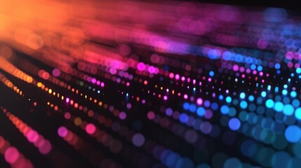 Fototapeta premium Coherence time duration qubits maintain superposition and phase relations, critical for quantum computing and quantum information science. Background Illustration, Bright color tones, , Minimalism,