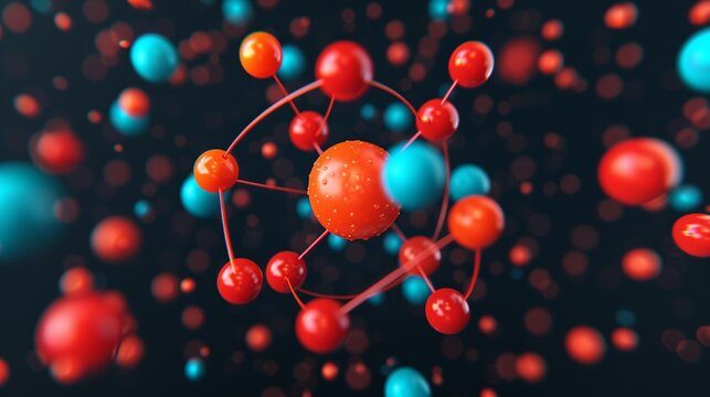 Quantum chromodynamics theory describing strong interactions among quarks and gluons, pivotal in particle physics and nuclear physics. Background Illustration, Bright color tones, , Minimalism,