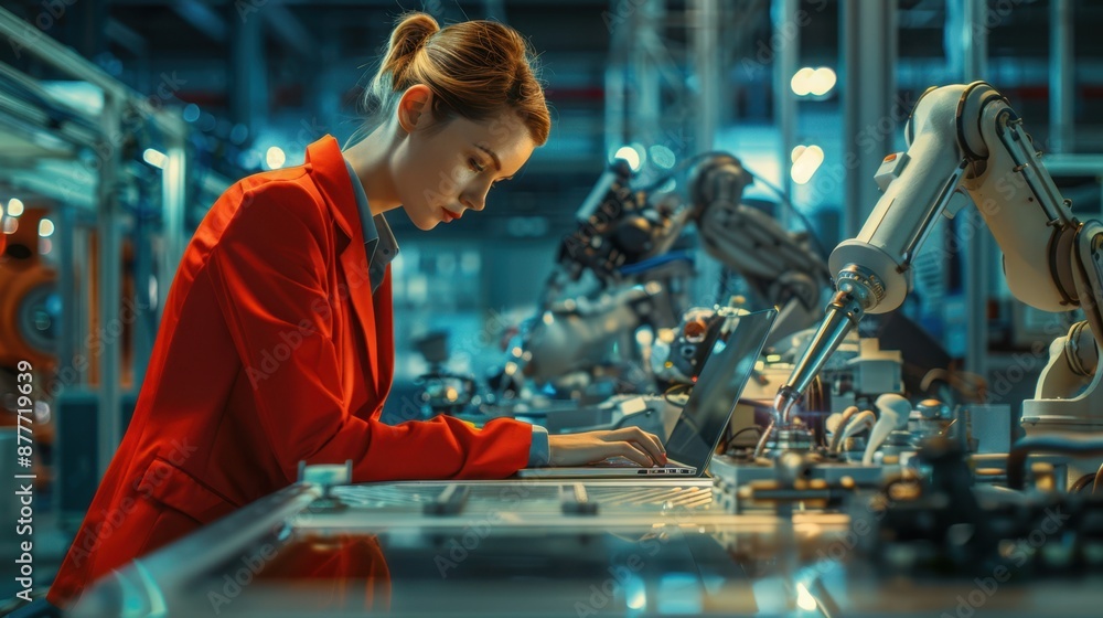 Poster the engineer in factory automation.