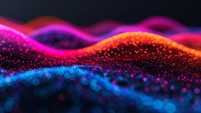 Quantum sensors devices detecting and measuring quantum-level phenomena like magnetic fields and light, crucial for scientific research. Background Illustration, Bright color tones, , Minimalism,