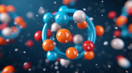 Quantum spin intrinsic property of particles influencing magnetic and quantum states, studied in materials science and quantum computing. Background Illustration, Bright color tones, , Minimalism,
