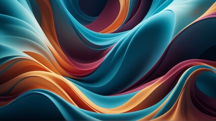 Abstract wallpaper background colorful waves