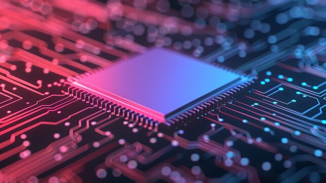 Quantum algorithms solving complex problems efficiently on quantum computers, promising breakthroughs in cryptography and optimization. Background Illustration, Bright color tones, , Minimalism,