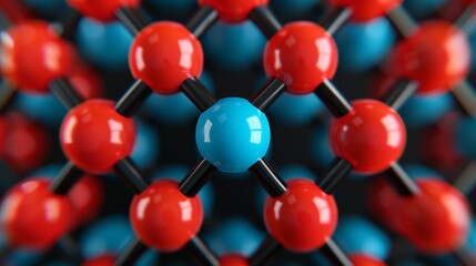 Obraz premium Spin intrinsic angular momentum of particles, influencing magnetic properties and quantum states in materials and quantum computing. Background Illustration, Bright color tones, , Minimalism,