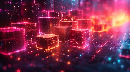 Obraz premium Quantum randomness generates truly unpredictable sequences essential for secure cryptographic applications and random number generation in computational processes Background Illustration, Bright