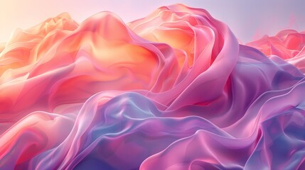 Fototapeta premium Liquid Dreams Smooth Gradients Blending Seamlessly