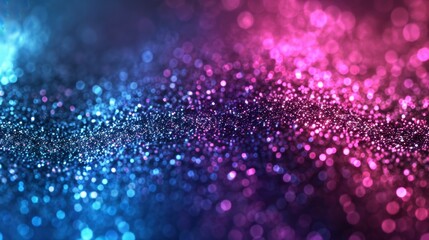A colorful, glittery background with purple and blue swirls
