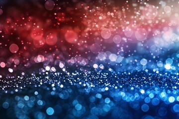 A colorful background with blue and red swirls, glitter backdrop