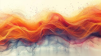 Fototapeta premium Quantum walks represent the quantum analog of classical random walks providing insights into quantum computation and information transfer mechanisms Background Illustration, Bright color tones, ,