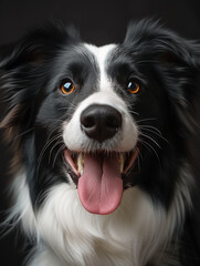 Fototapeta premium portrait of a shepherd dog's face and head