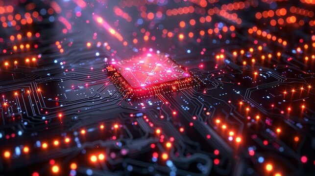 Quantum machine learning harnesses quantum algorithms to improve data analysis predictive modeling and optimization tasks in various scientific and industrial fields Background Illustration, Bright