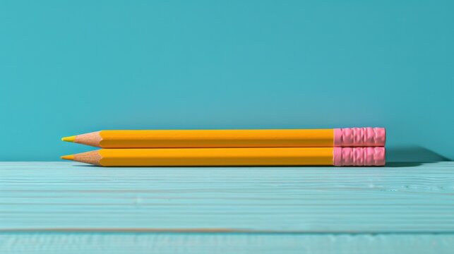The yellow pencils set