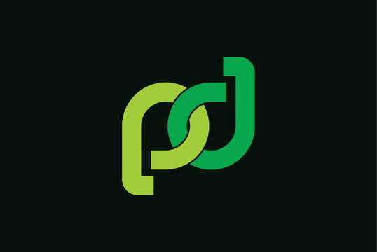  p dlogo design business name ideas vector image editable 