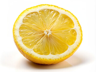 lemon isolated on white background, isolated, food, yellow, slice, fresh, white, juicy, healthy, vitamin, juice, sour, ripe, half, freshness, cut, lemons