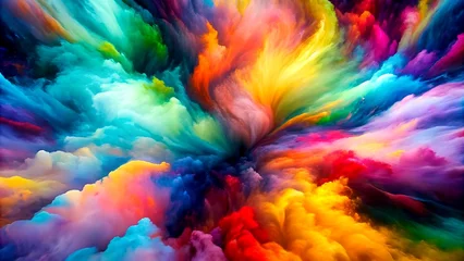 A Symphony of Colors: An Abstract Exploration of Color Harmony and Contrast Generative AI AI-assisted