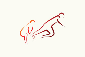 Kabaddi logo design business name ideas vector image editable 