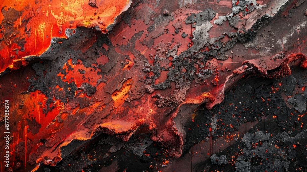 Poster marble texture with earthy colors and flowing patterns, creating visually striking and luxurious des