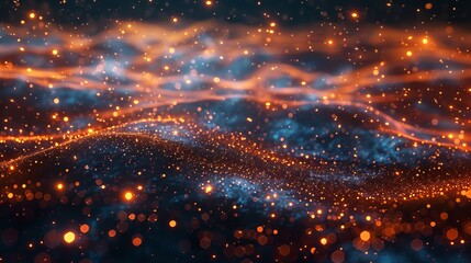 Ethereal Particles Tiny Lights in the Night