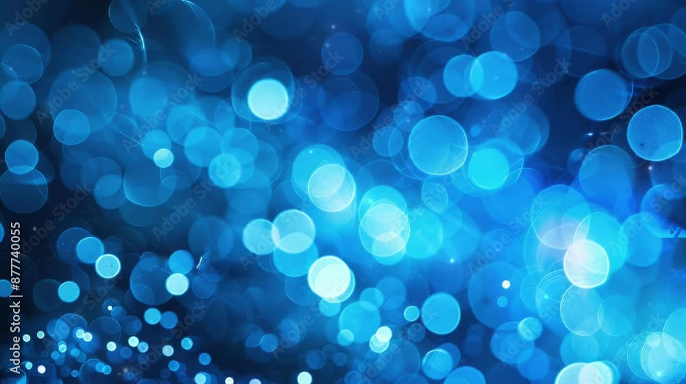 Poster modern abstract background. blue glow particle abstract bokeh background