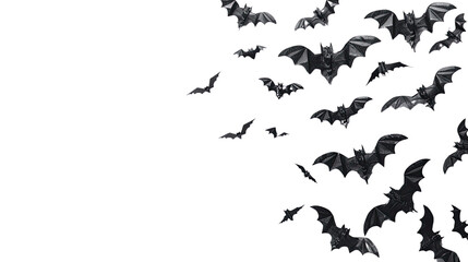 Fototapeta premium Halloween bat and bats on transparent background