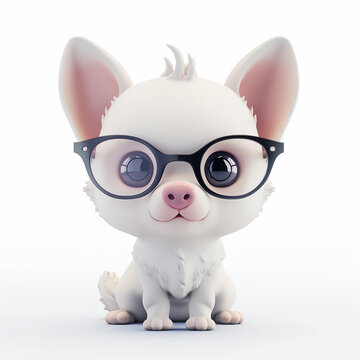 recommend clip art: tiny cute pastel dog isolated