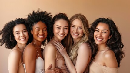 Fototapeta premium The Smiling Group of Women
