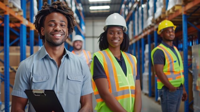 The Warehouse Team Smiling