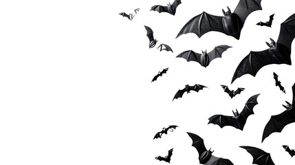 Fototapeta premium Halloween bat and bats on transparent background