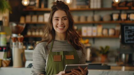 The Barista with Tablet