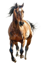 Obraz premium Horse isolated on a transparent background for web banner, wallpaper