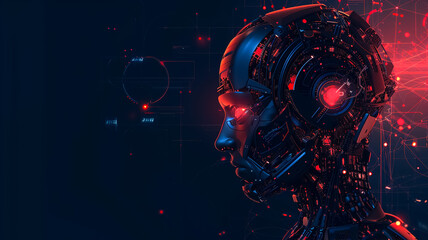 futuristic ai robotic technology wallpaper	