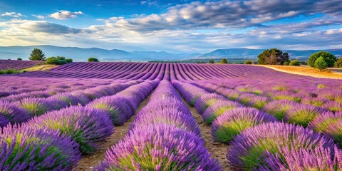 Obraz premium Beautiful lavender field in Provence, France, lavender, field, Provence, France, nature, background, purple, flowers