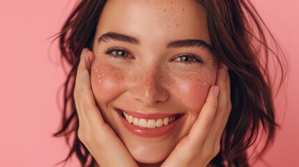 Fototapeta premium The Joyful Smiling Woman