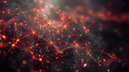 A modern network background with interconnected nodes and lines, representing data flow and communication. Sleek, digital design with dynamic elements, perfect for technology or IT-themed visuals.