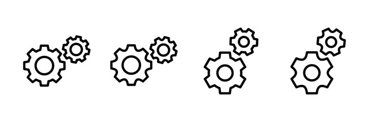 setting Icon vector isolated on white background. setting vector icon. Cog settings Icon Symbol. Gear