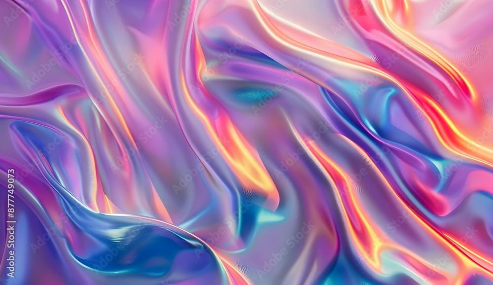 Poster vibrant abstract background with flowing, iridescent colors and smooth texture. perfect for modern d