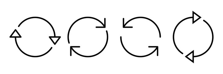 Refresh icon vector isolated on white background. Reload icon vector. Update icon. convert icon