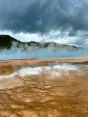 Yellowstone national park geysers 