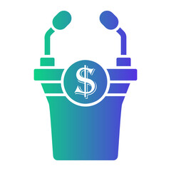 speech Gradient icon