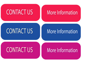 Contact Us Button Vectors sheet - More information vector sheet Premium Vector Images for Websites and Designs, sheet of contact us and more information, more info