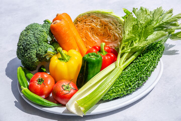 色とりどりの野菜　野菜集合