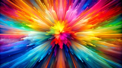 Fototapeta premium Chromatic Abstract: Exploring the Power of Color Generative AI Automated art