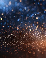 Naklejka premium Abstract glittering lights with a gradient from blue to brown
